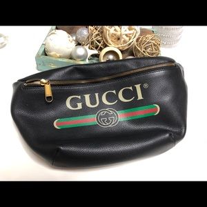 Gucci Belt Fannypack Black Bag Crossbody